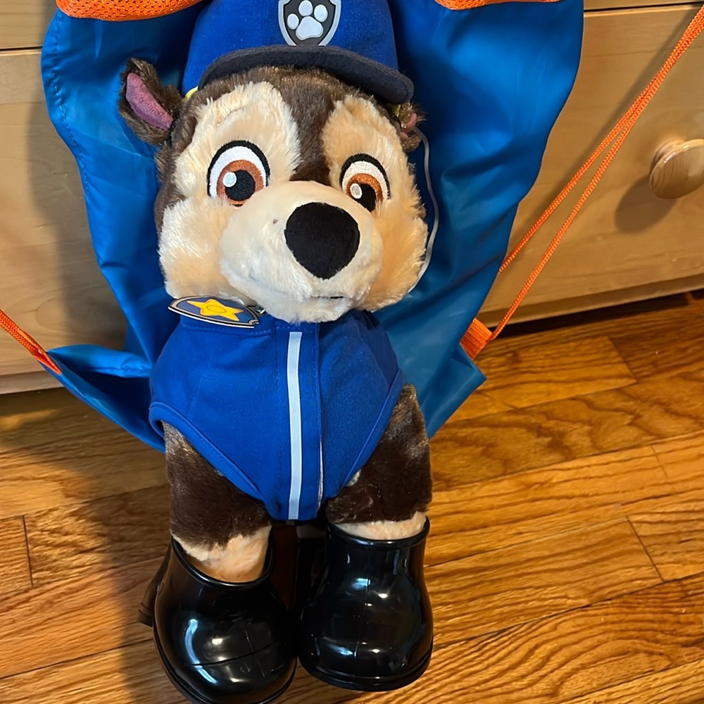 Build A Bear Workshop Paw Patrol Chase Plush 14" Toy Stuffed Dog